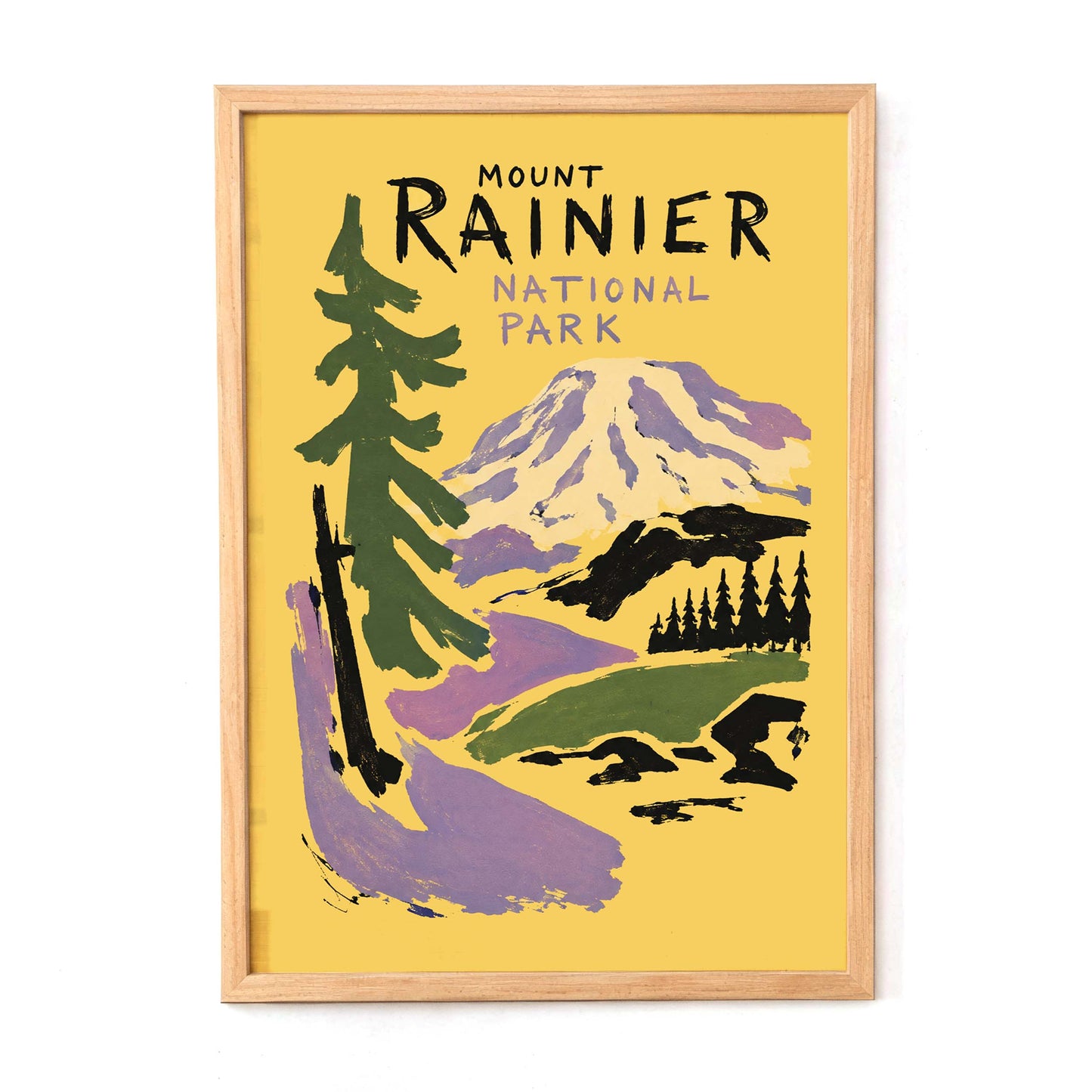 Mount Rainier National Park Poster Print