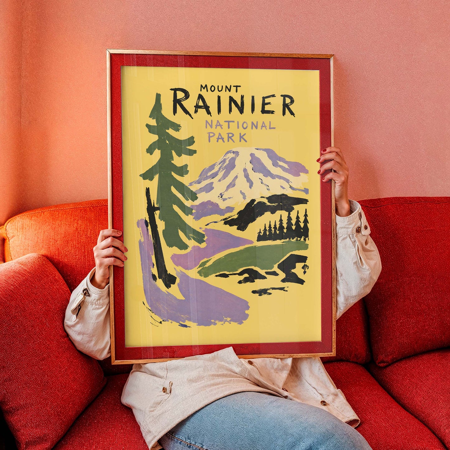 Mount Rainier National Park Poster Print