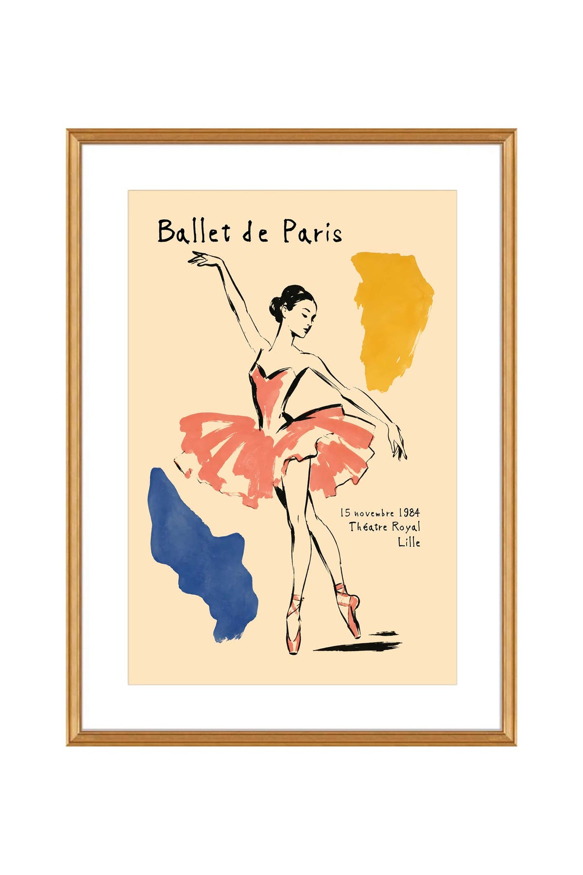 Ballet De Paris Dance Poster