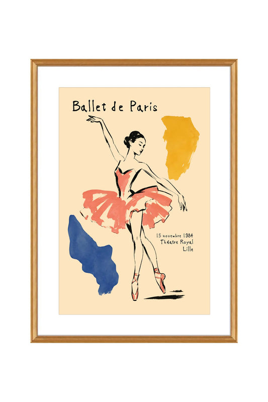 Ballet De Paris Dance Poster