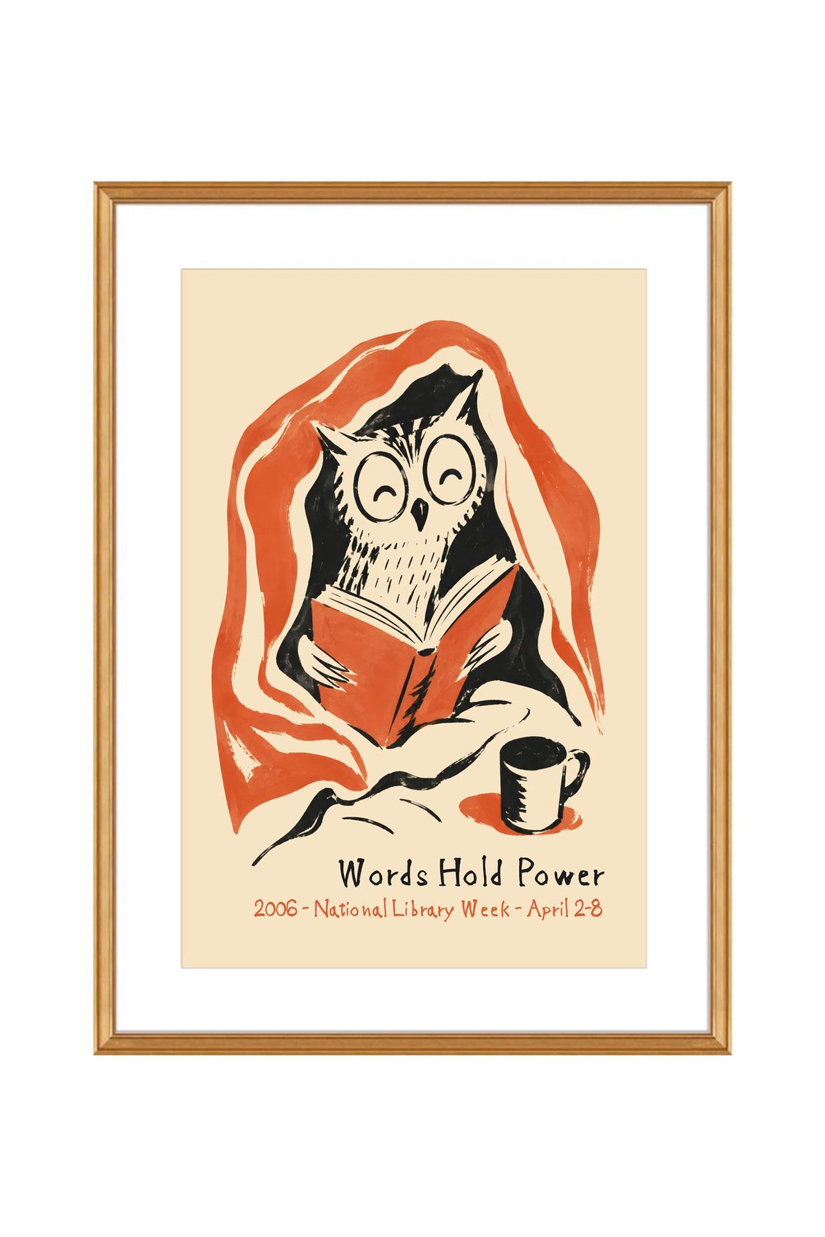 Words Hold Power Owl Poster