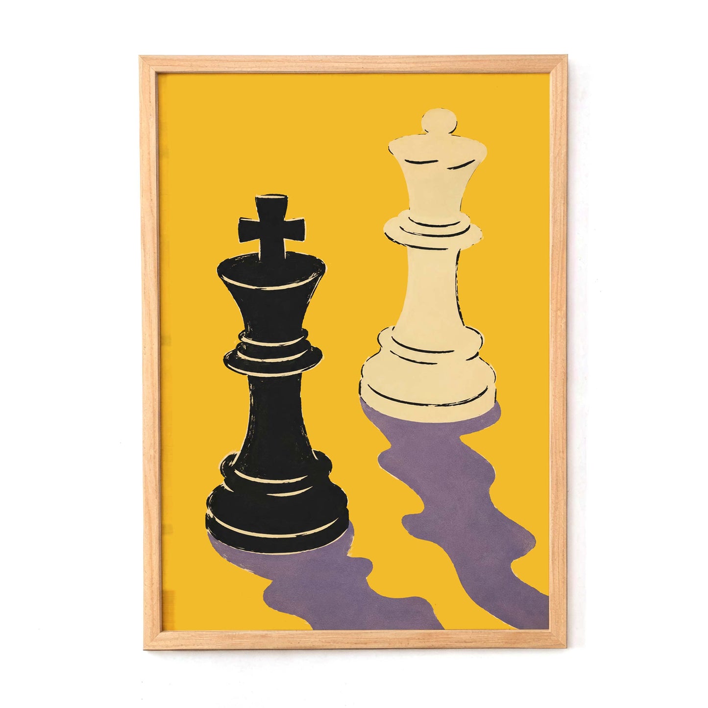 Chess King Queen Poster Print
