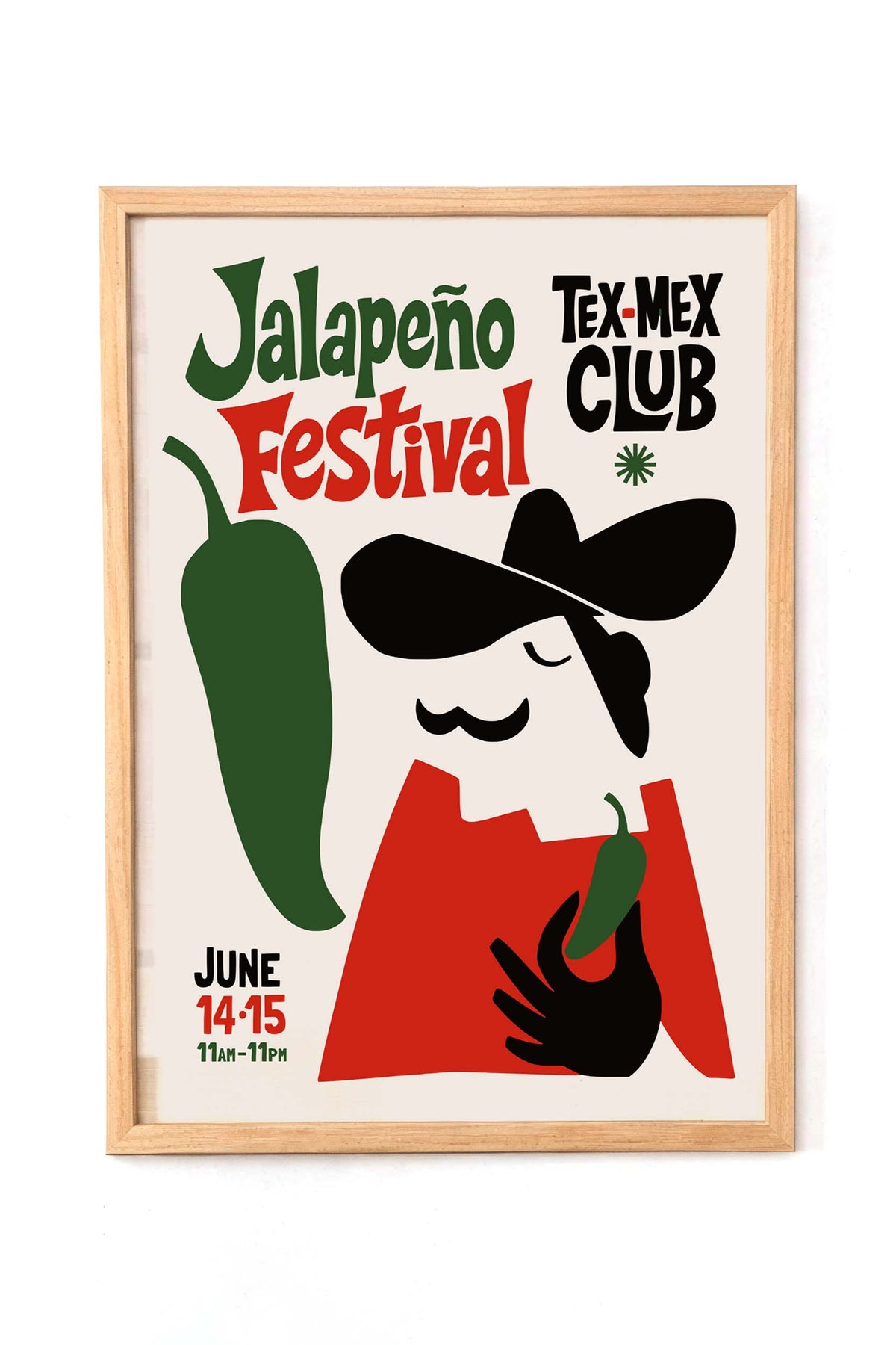 Jalapeno Festival Tex Mex Poster