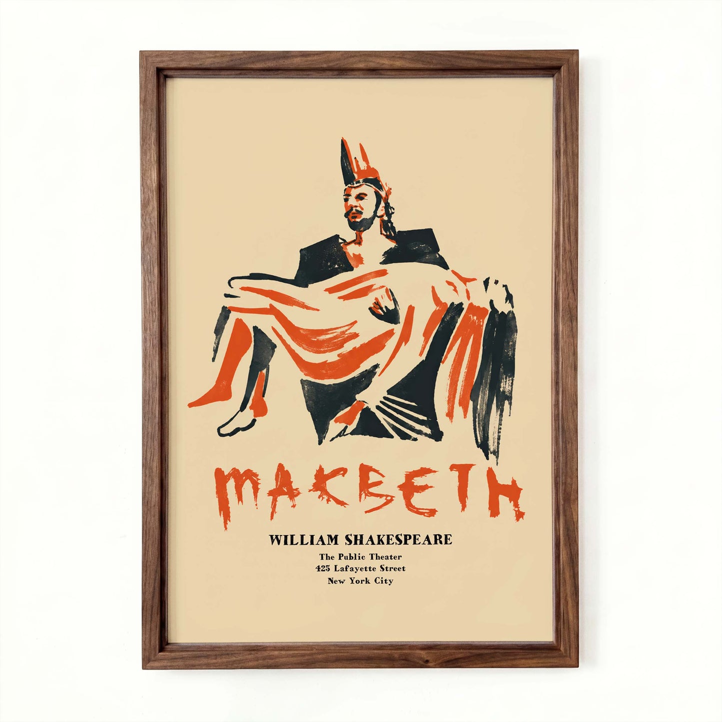 Macbeth Shakespeare Theater Poster Study