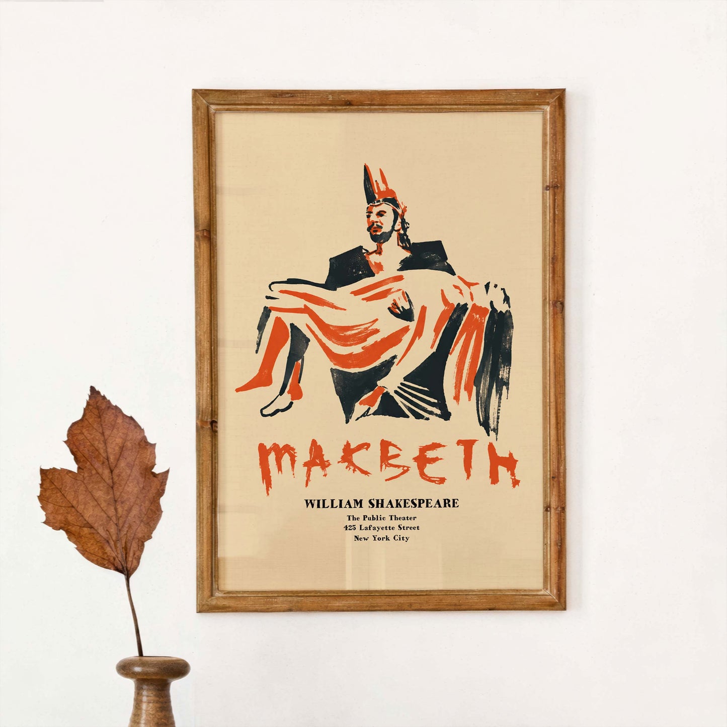 Macbeth Shakespeare Theater Poster Study
