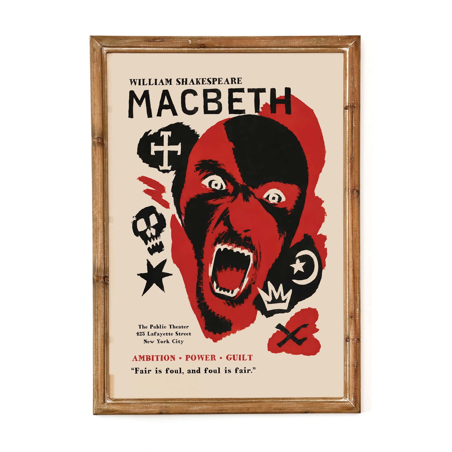 Macbeth Shakespeare Wall Print Study