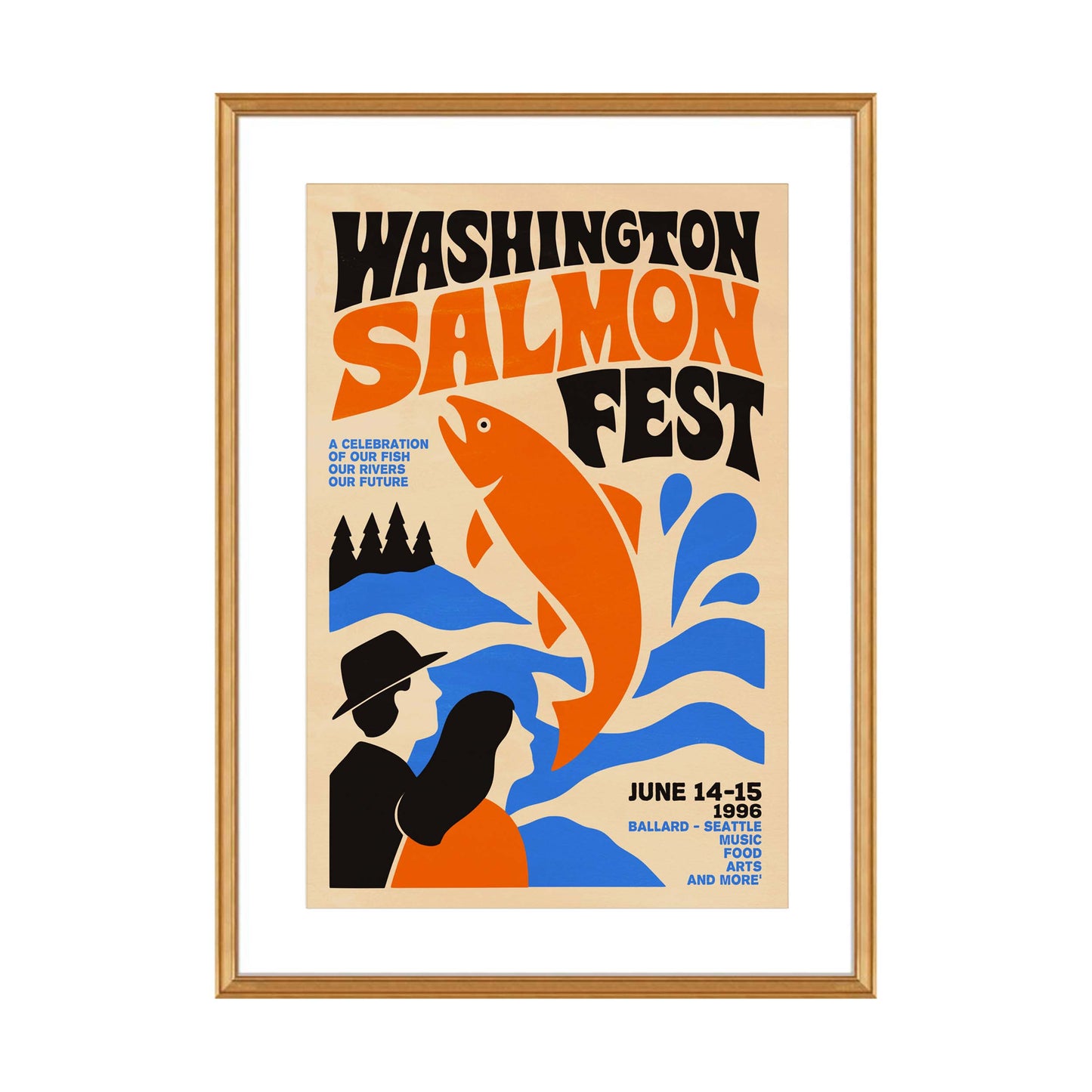 Washington Salmon Fest Poster Print