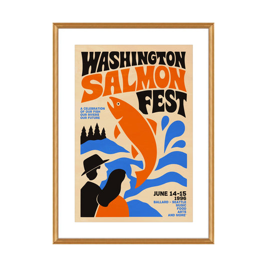 Washington Salmon Fest Poster Print