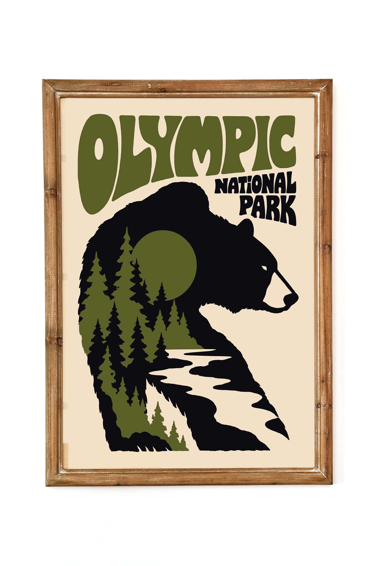 Olympic National Park Bear Wall Art
