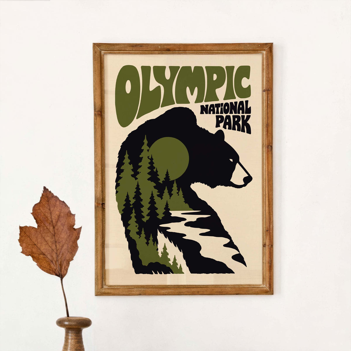 Olympic National Park Bear Wall Art