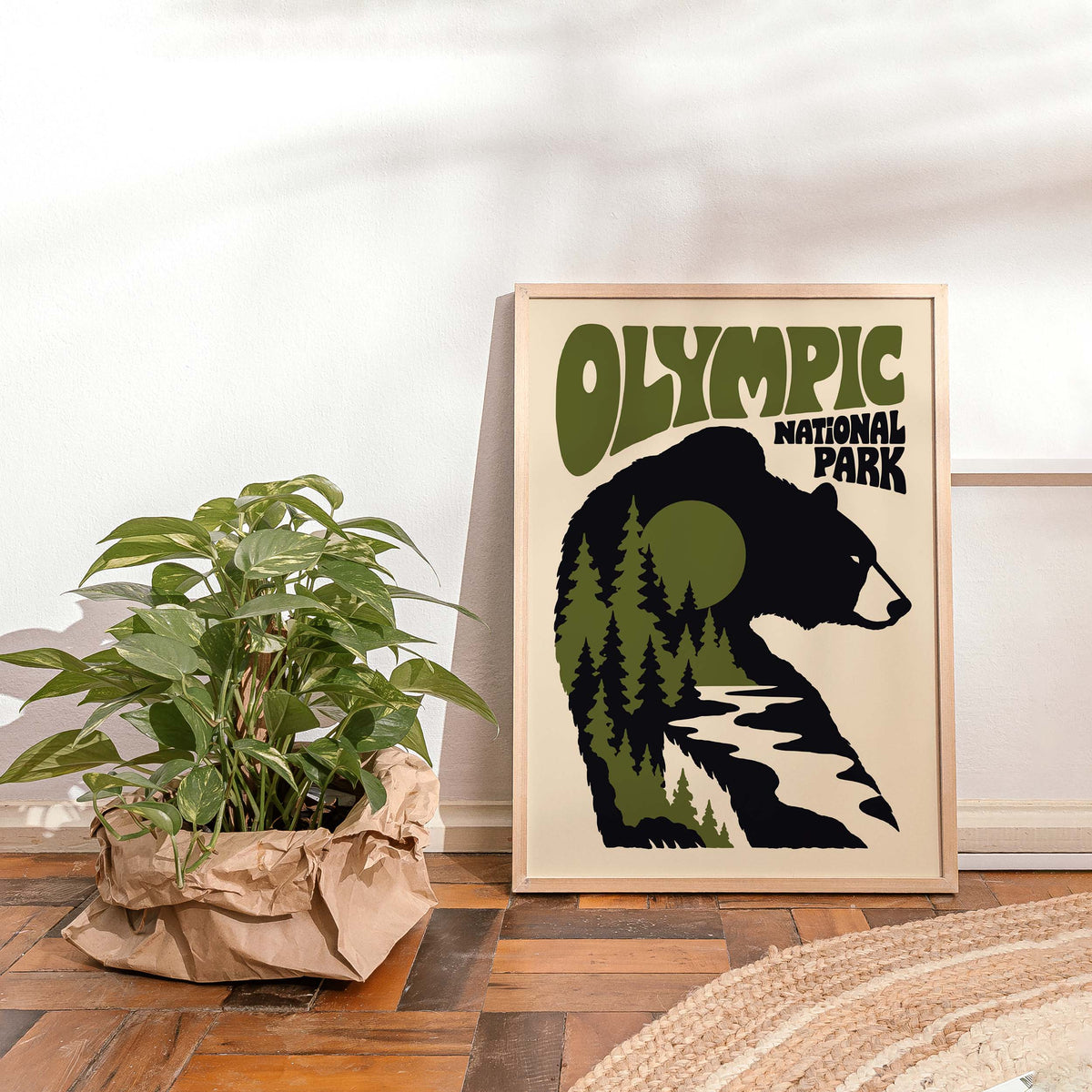 Olympic National Park Bear Wall Art