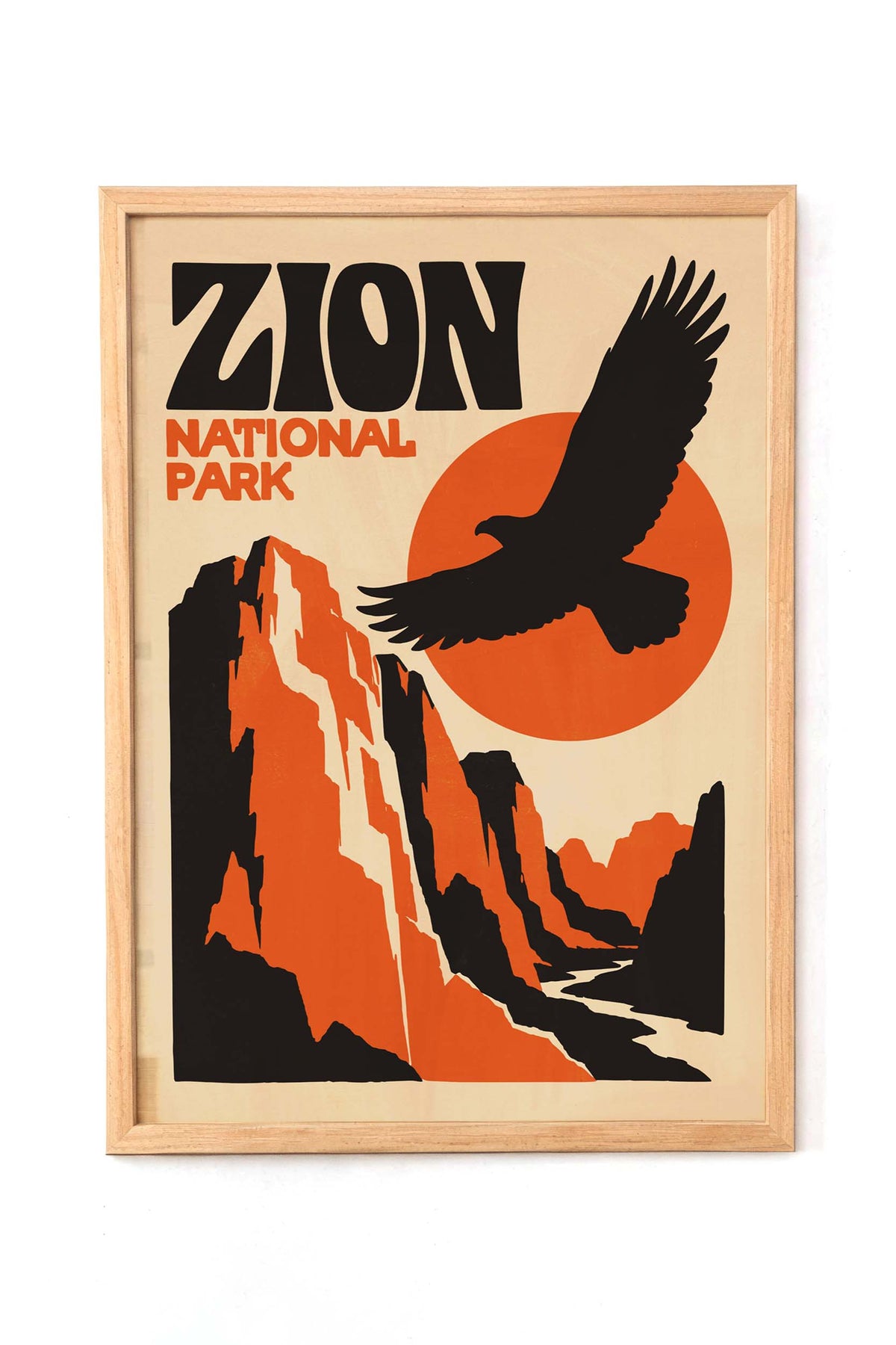 Zion National Park Eagle Poster Print