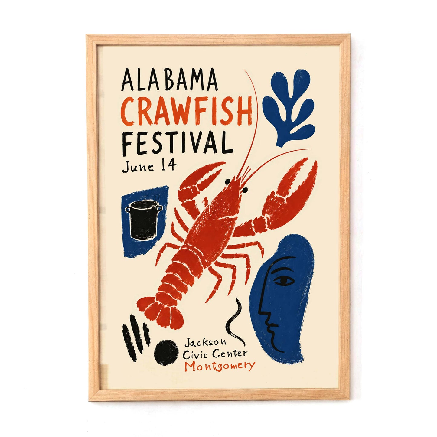 Alabama Crawfish Festival Poster Print