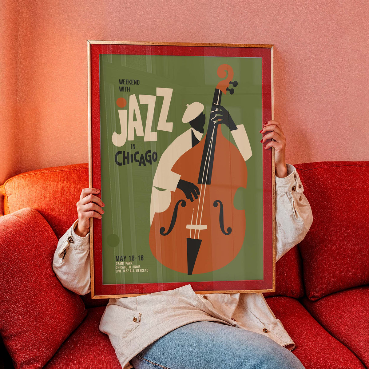 Chicago Jazz Bass Print