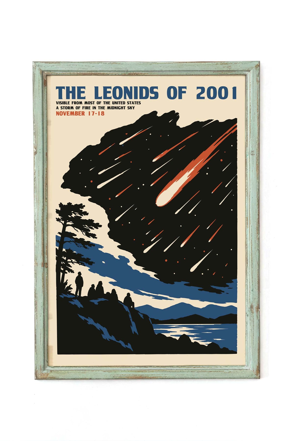 Leonids Meteor Shower Astronomy Wall Art
