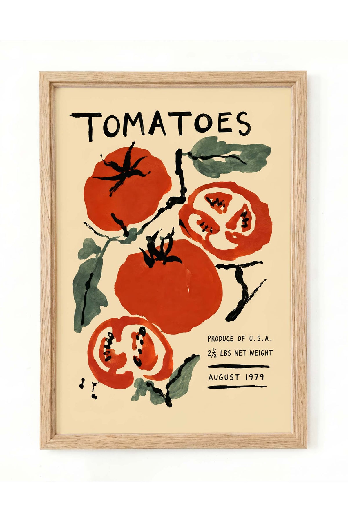 Vintage Tomato Kitchen Poster Print