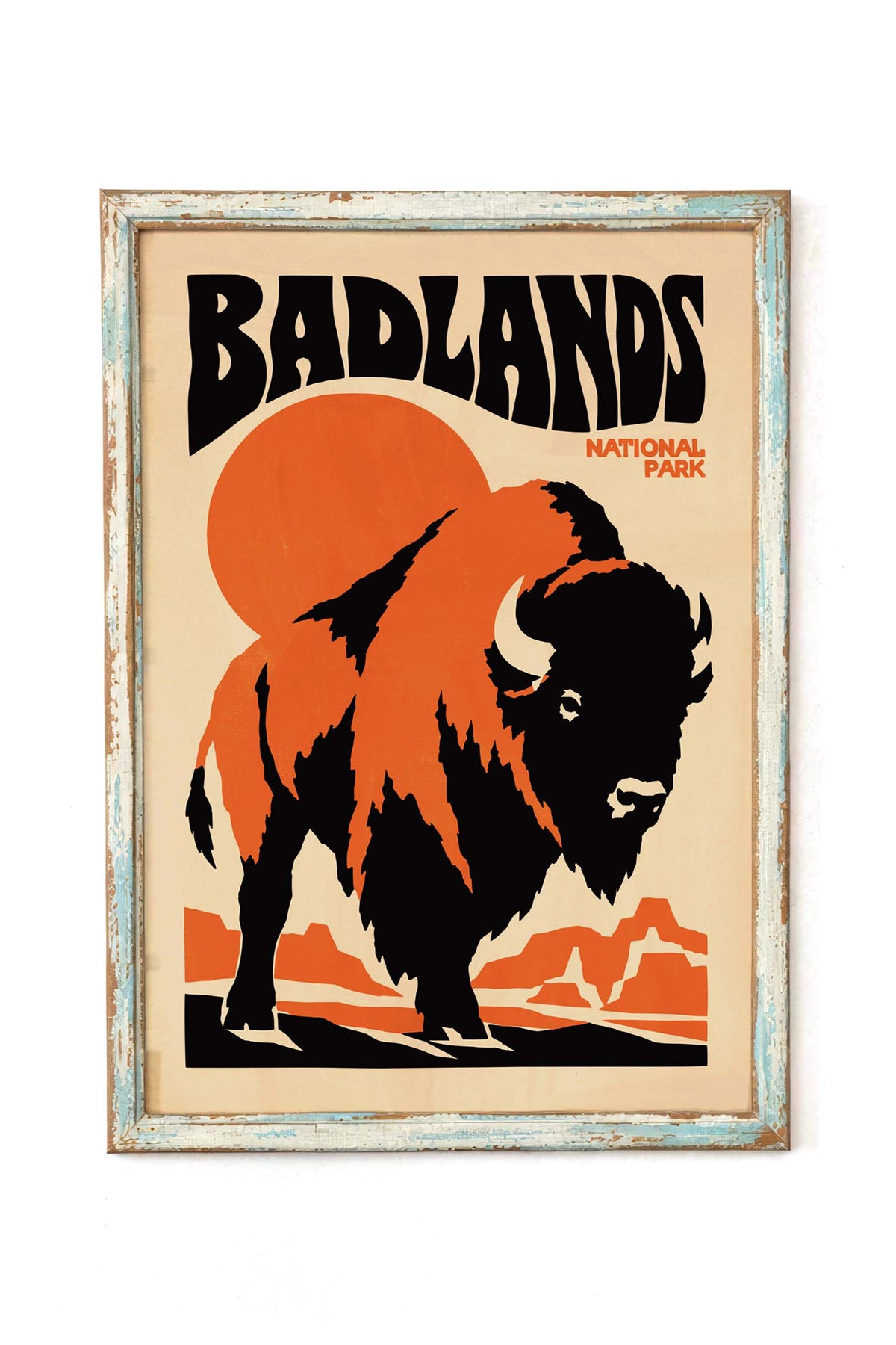 Badlands Bison National Park Print