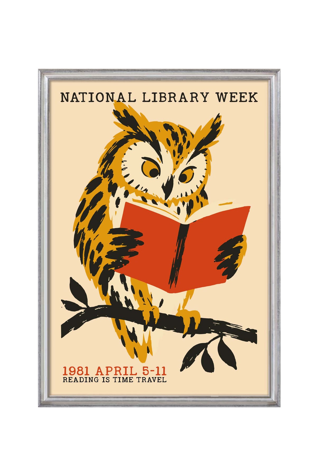 National Library Week Owl Poster