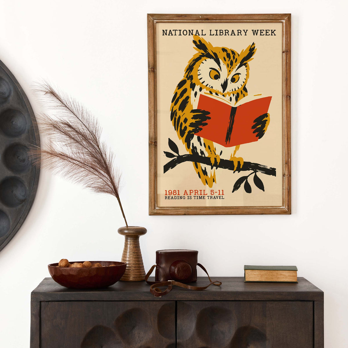 National Library Week Owl Poster