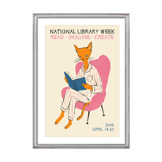 Plakat na Tydzień Bibliotek Narodowych