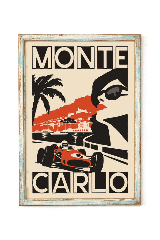 Monte Carlo Racing Wall Art Print