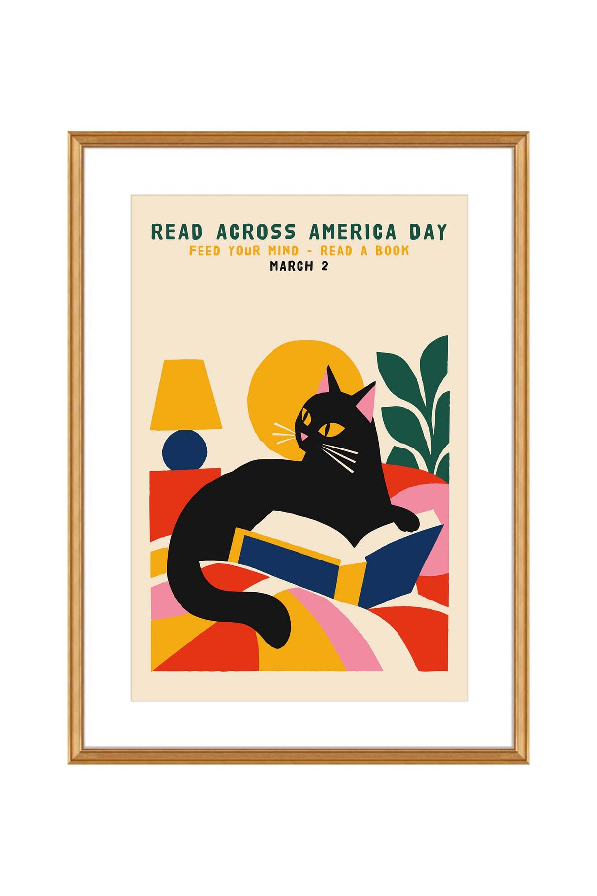 Read Across America Cat Print