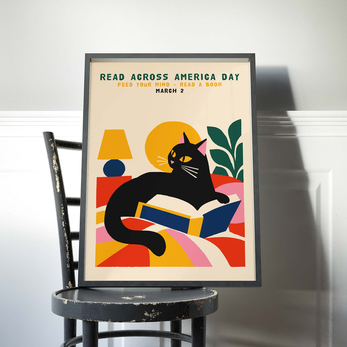 Read Across America Cat Print