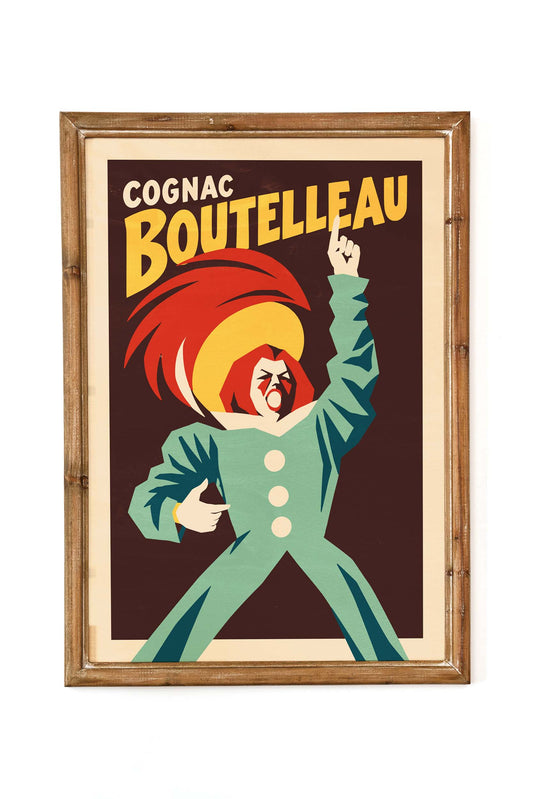 Cognac Bouteille Vintage French Poster