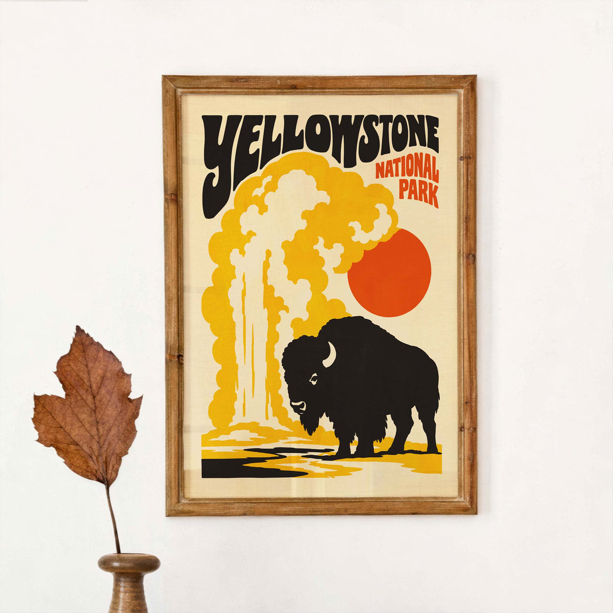 Yellowstone Bison National Park Poster