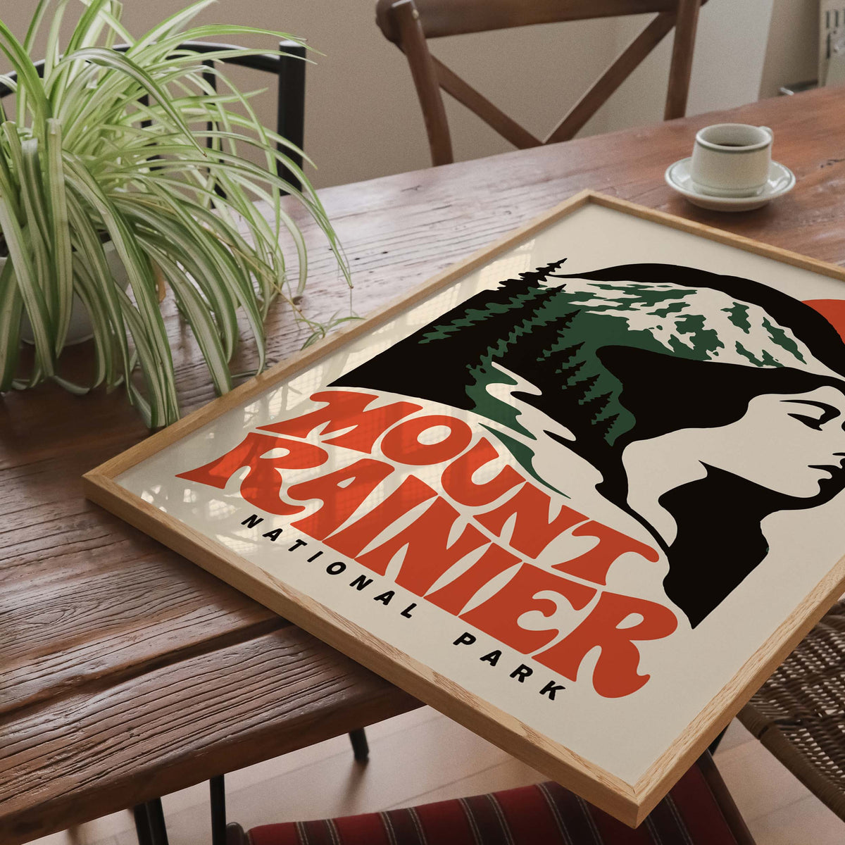 Mount Rainier National Park Travel Print