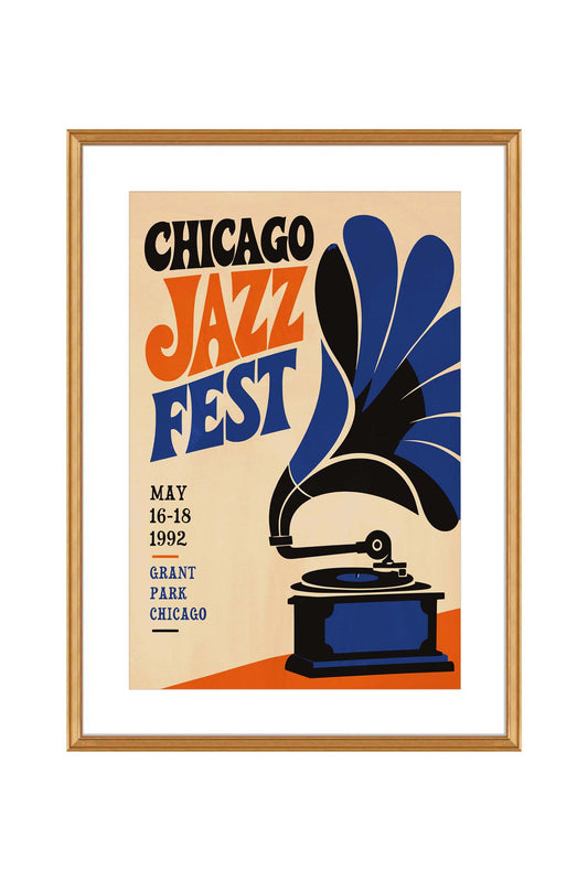 Chicago Jazz Fest Poster Print