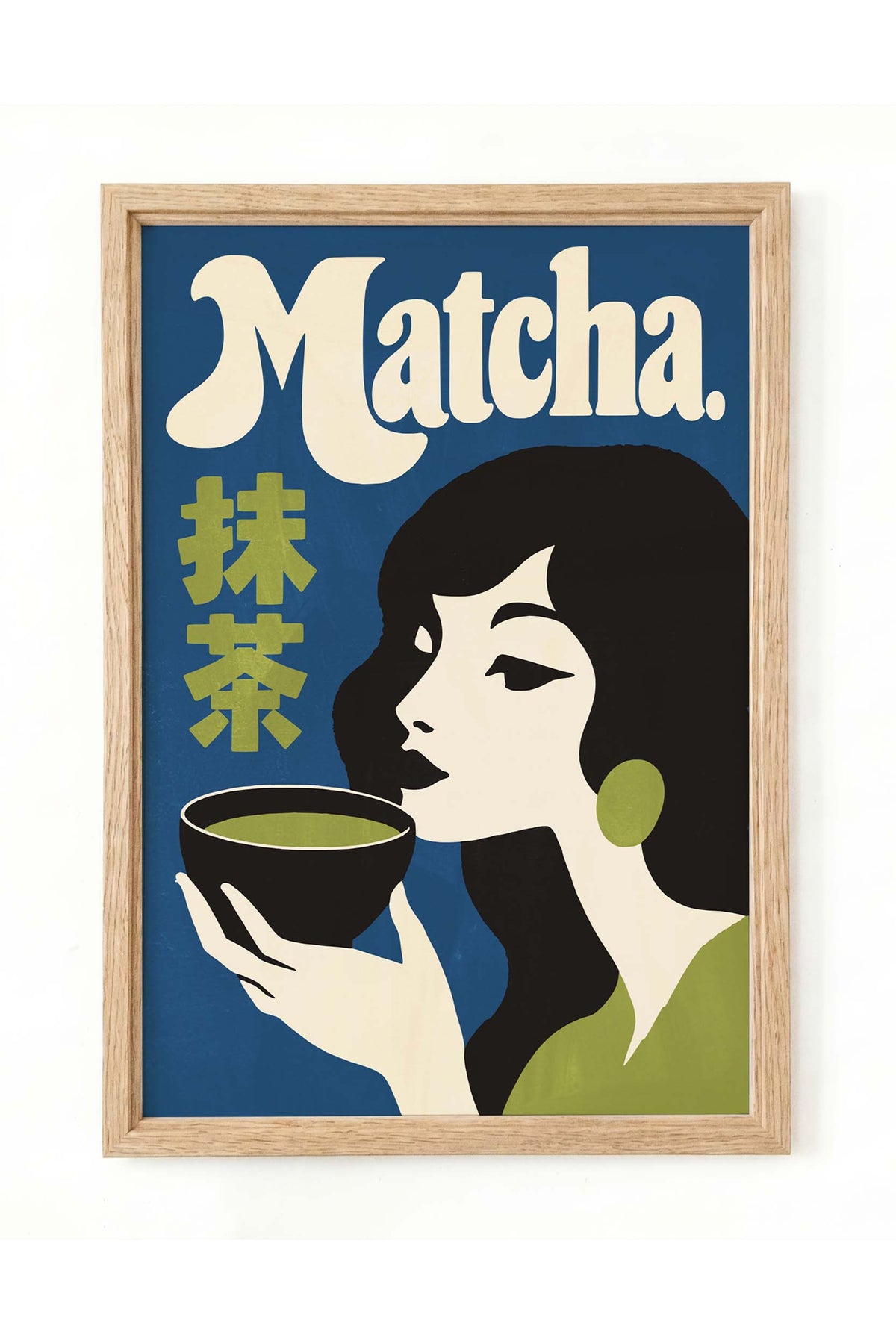 Matcha Tea Woman Wall Art
