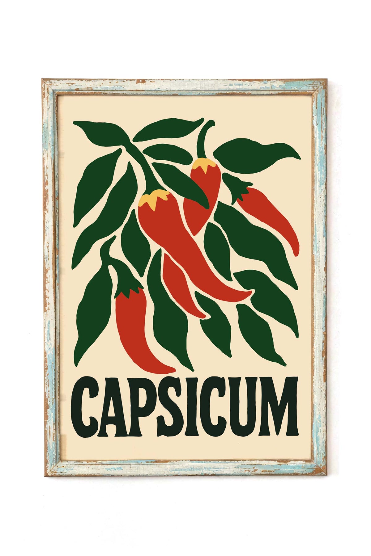 Chili Pepper Botanical Print