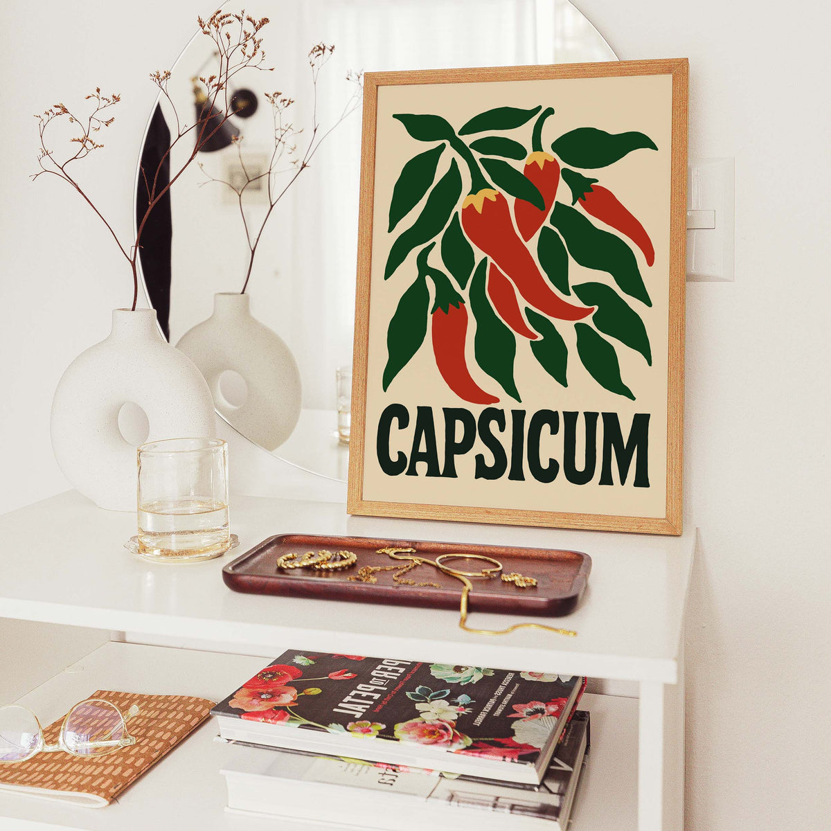 Chili Pepper Botanical Print