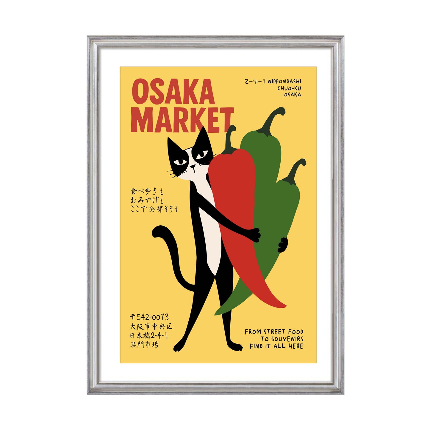 Osaka Market Food Poster