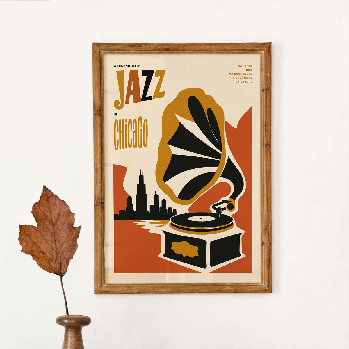 Chicago Jazz Record Wall Art