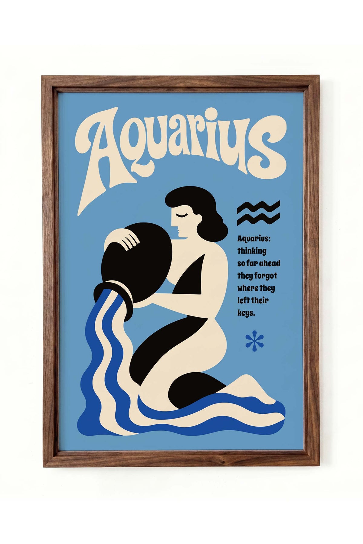 Aquarius Zodiac Poster Print