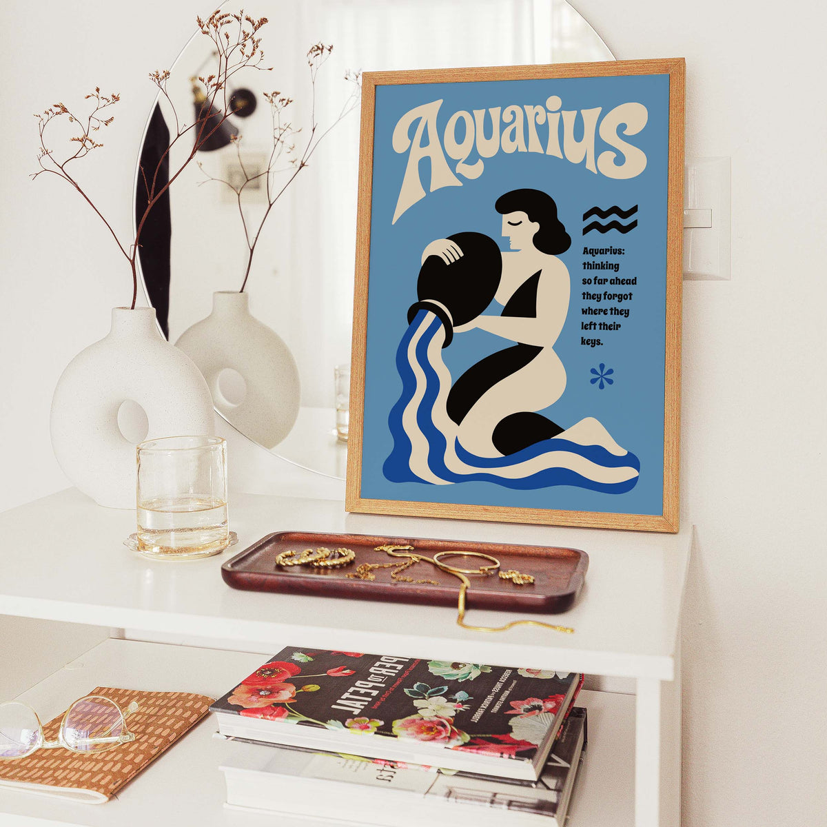 Aquarius Zodiac Poster Print