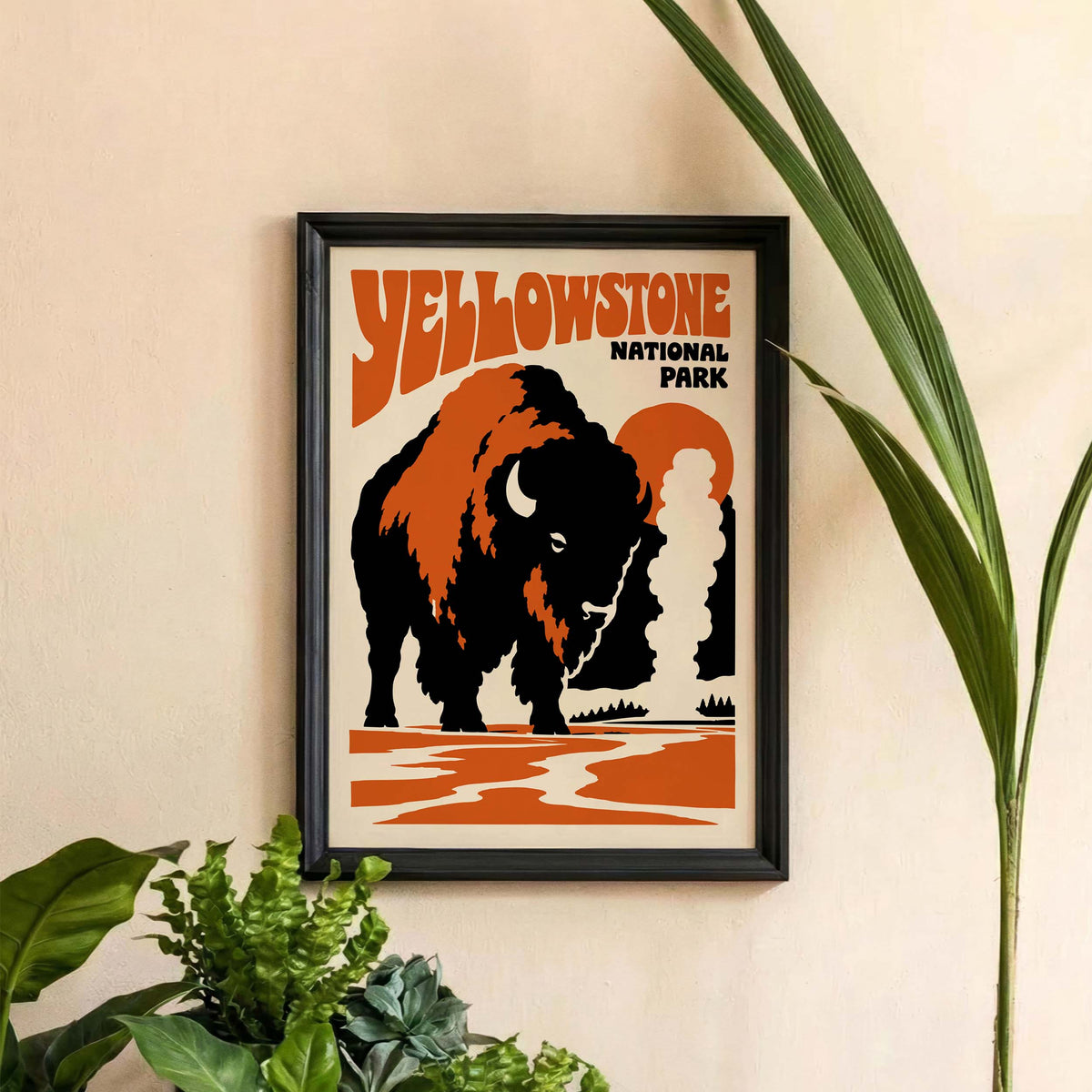 Yellowstone Bison National Park Poster