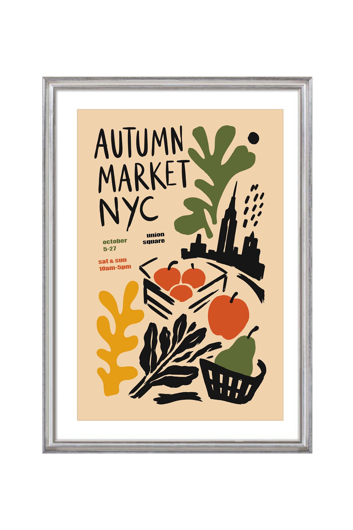 Autumn Market NYC Poster