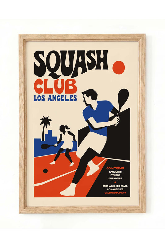 Los Angeles Squash Club Poster