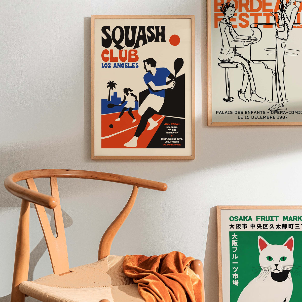 Los Angeles Squash Club Poster