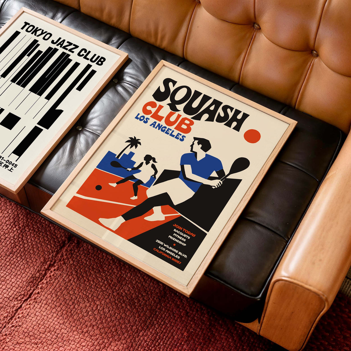 Los Angeles Squash Club Poster