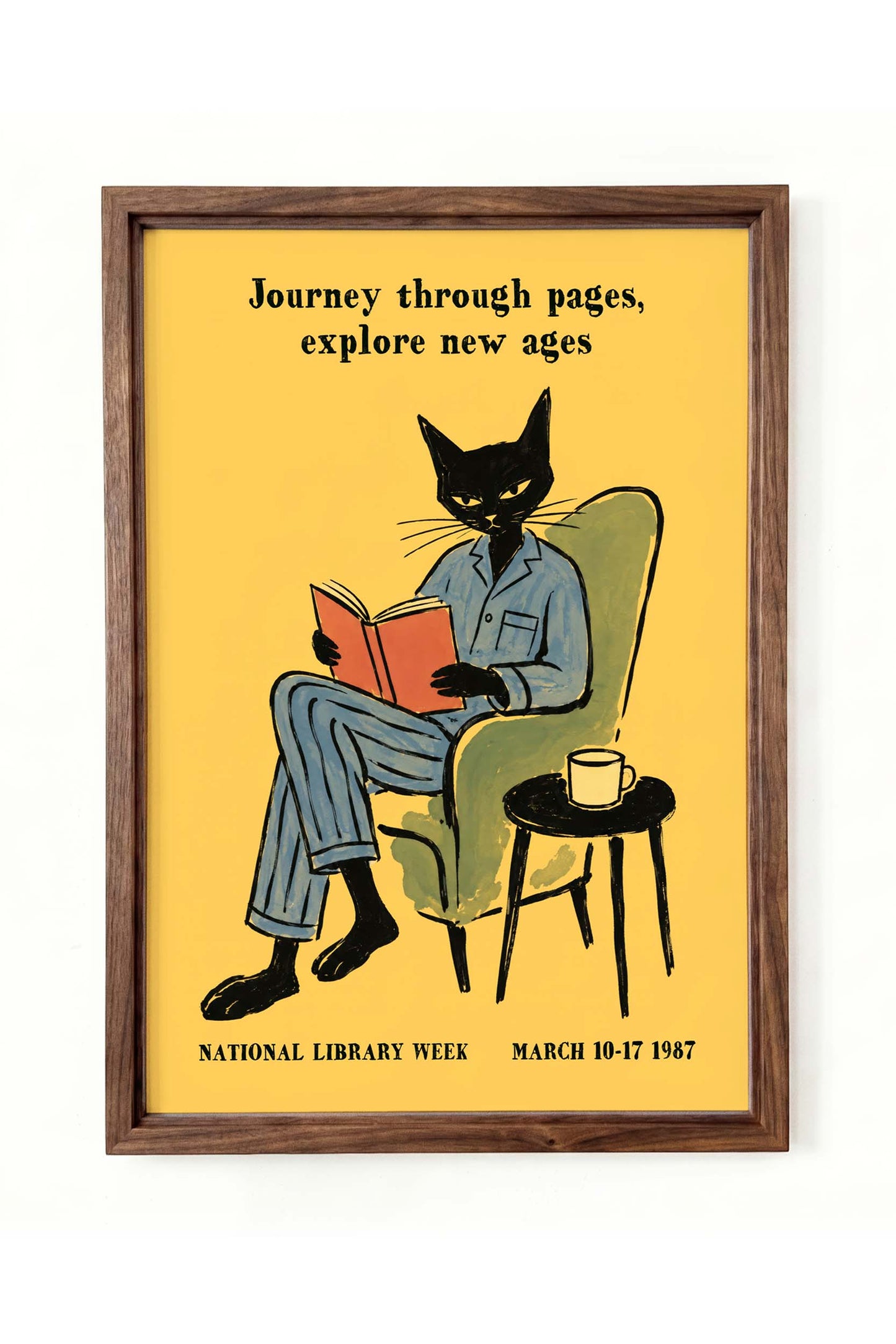 National Library Week Cat Poster
