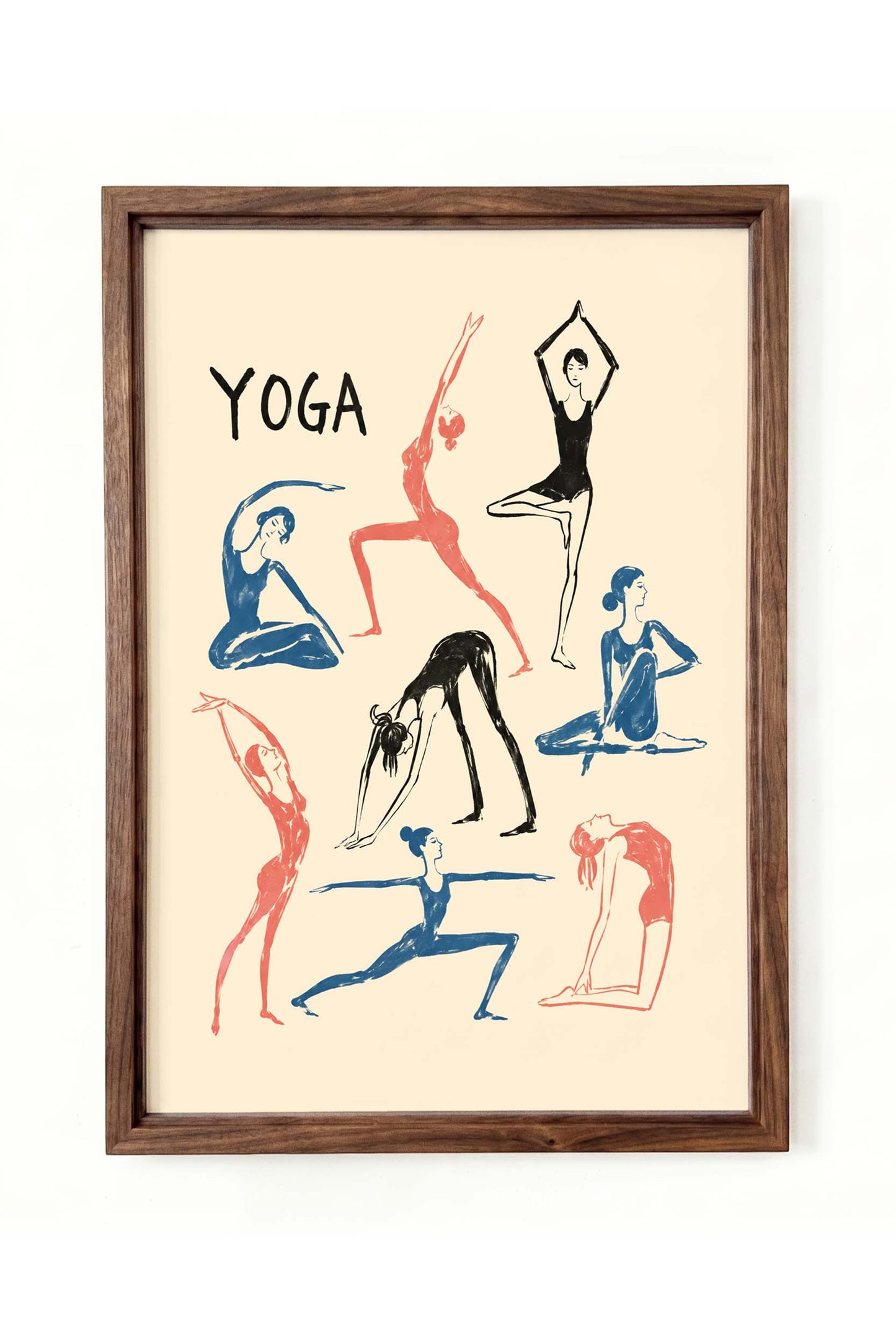 Yoga Poses Poster Print