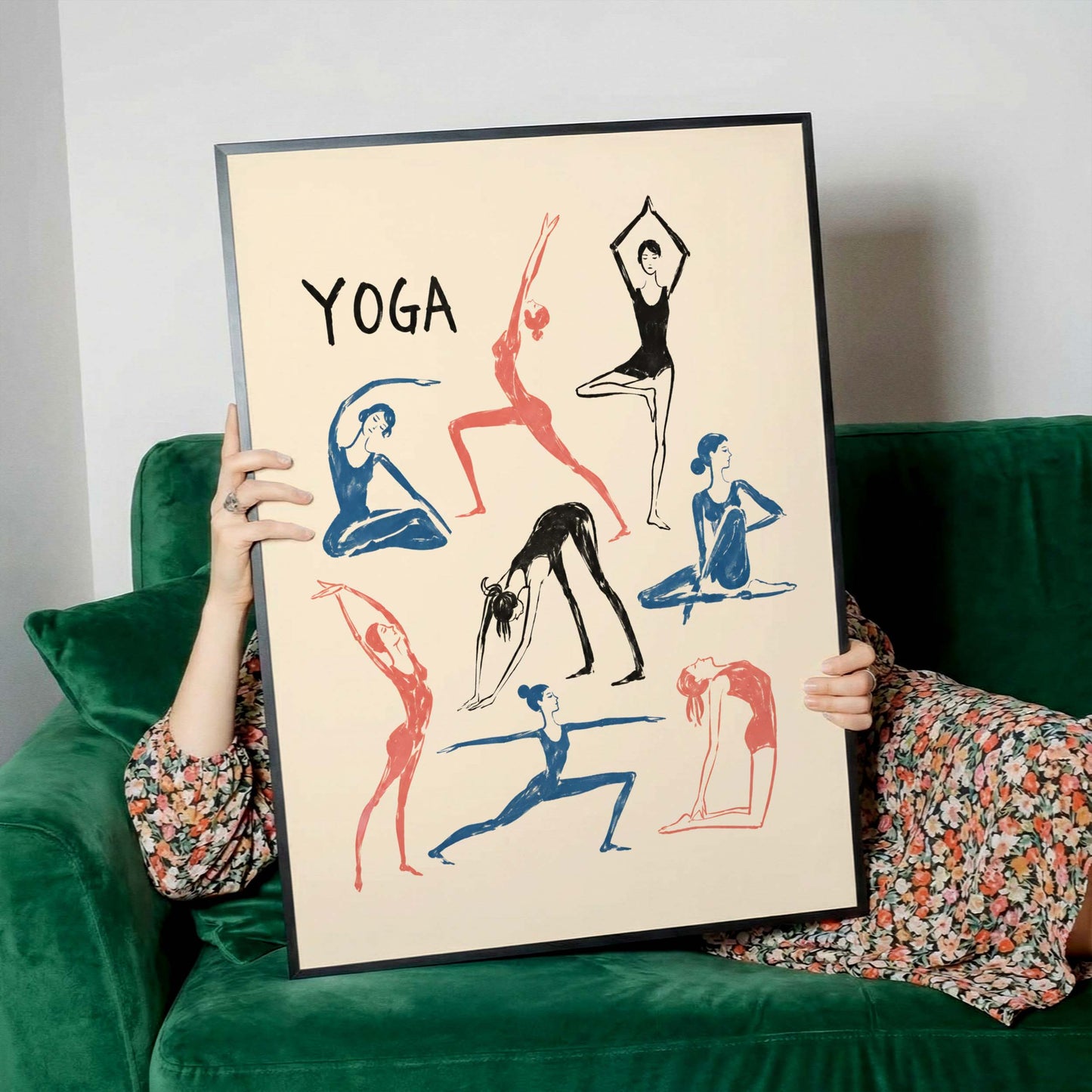 Yoga Poses Poster Print