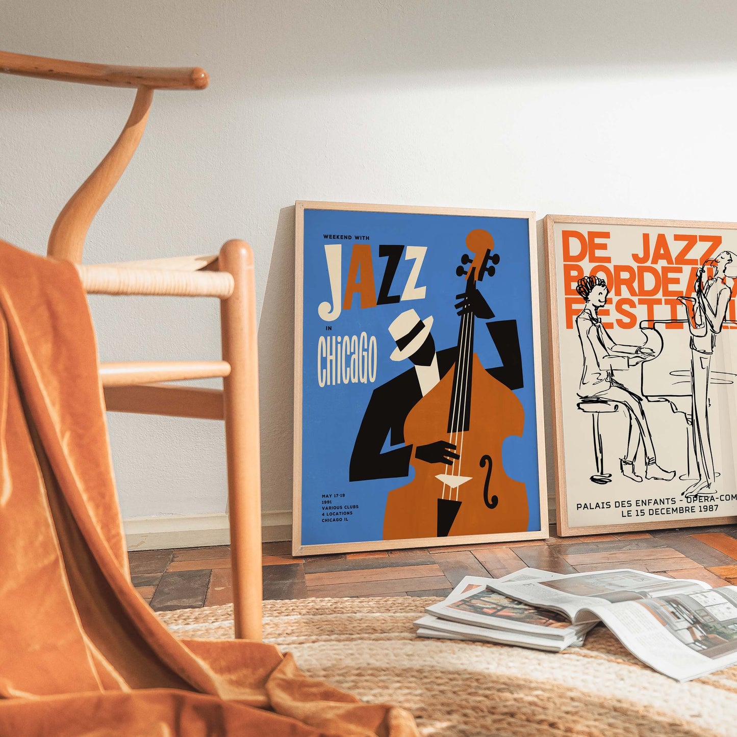 Chicago Jazz Bass Poster Print