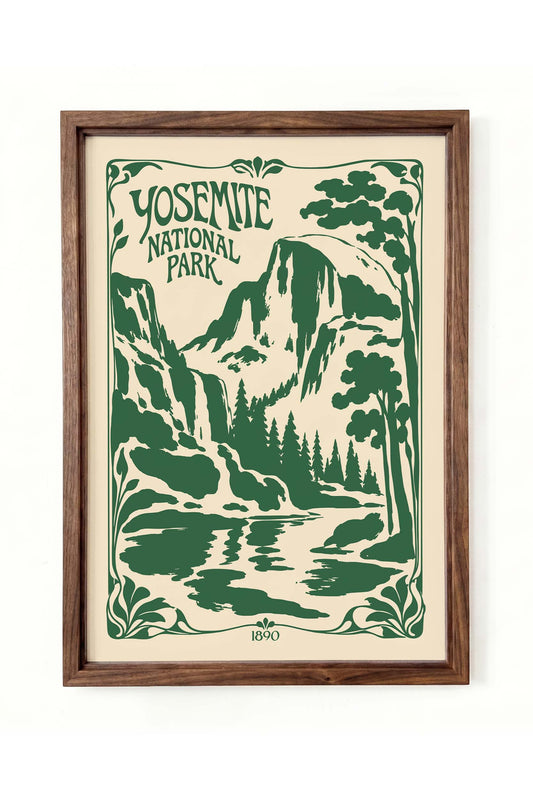 Yosemite National Park Mountain Poster Print