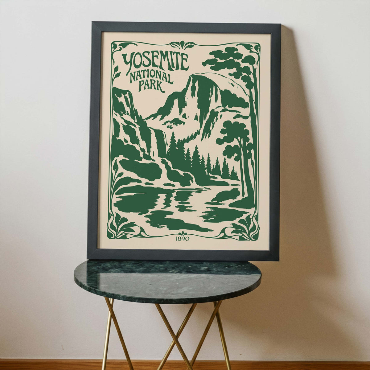 Yosemite National Park Mountain Poster Print