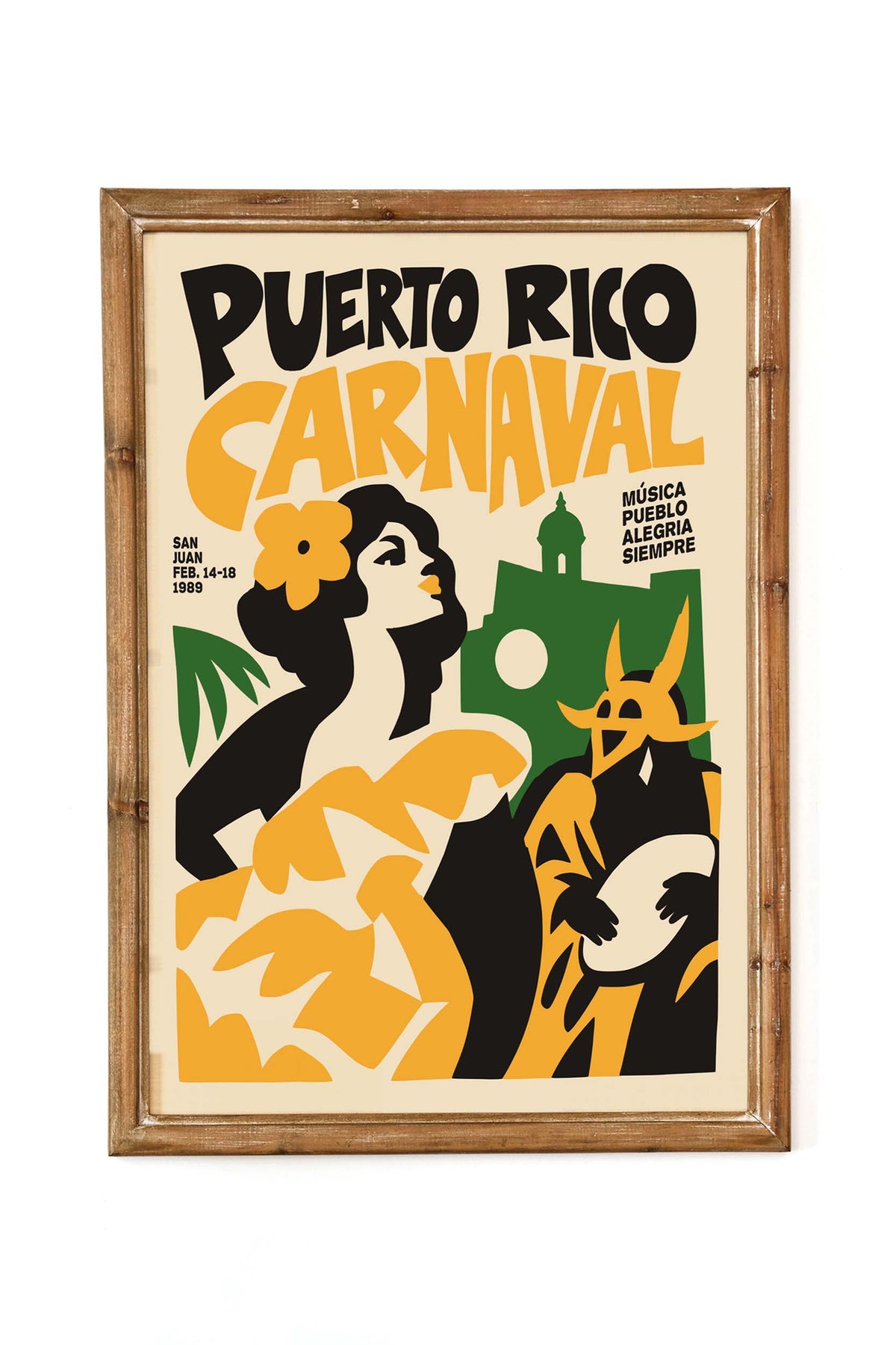 Puerto Rico Carnival Poster